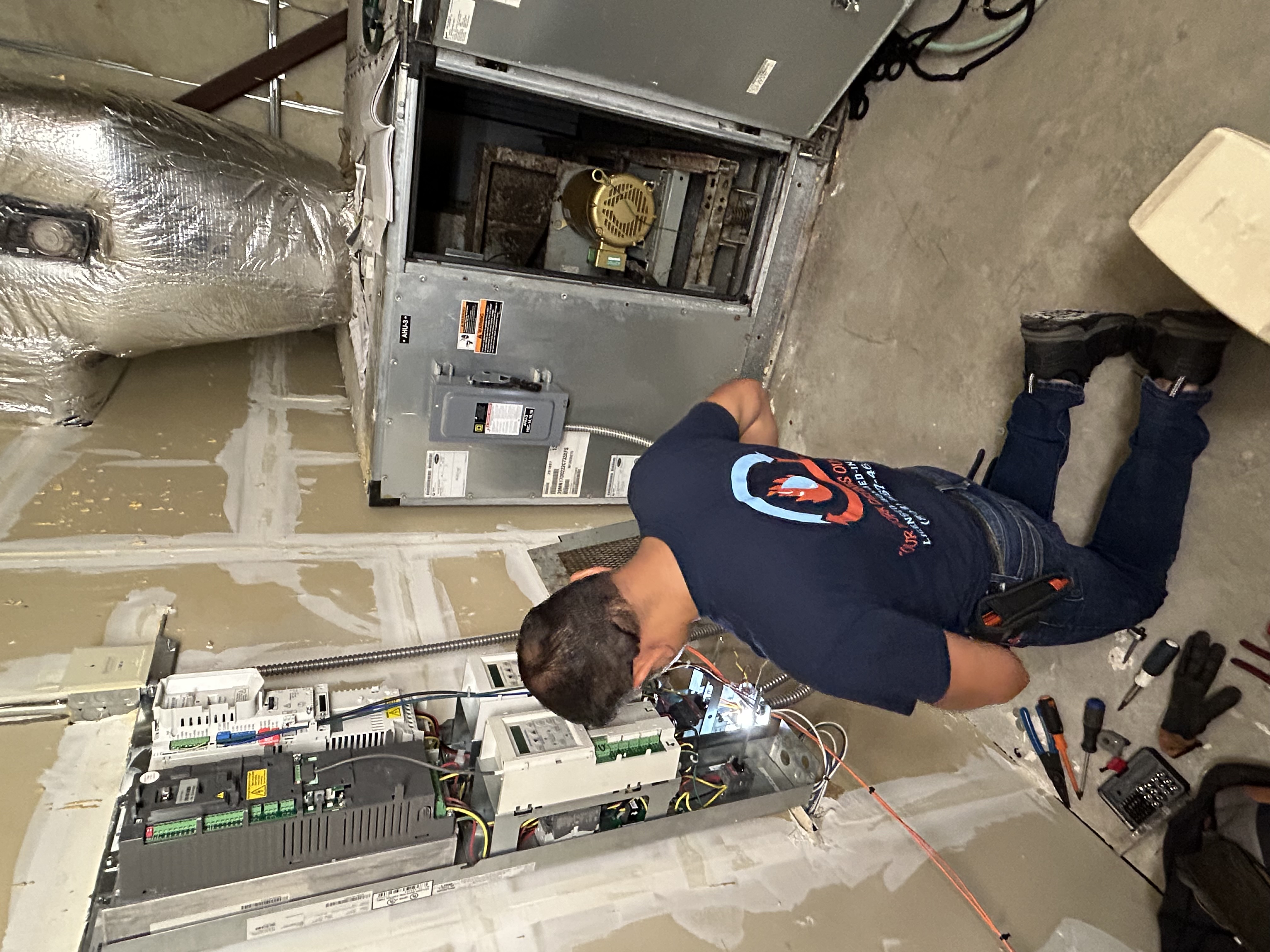 Integrity technician at work