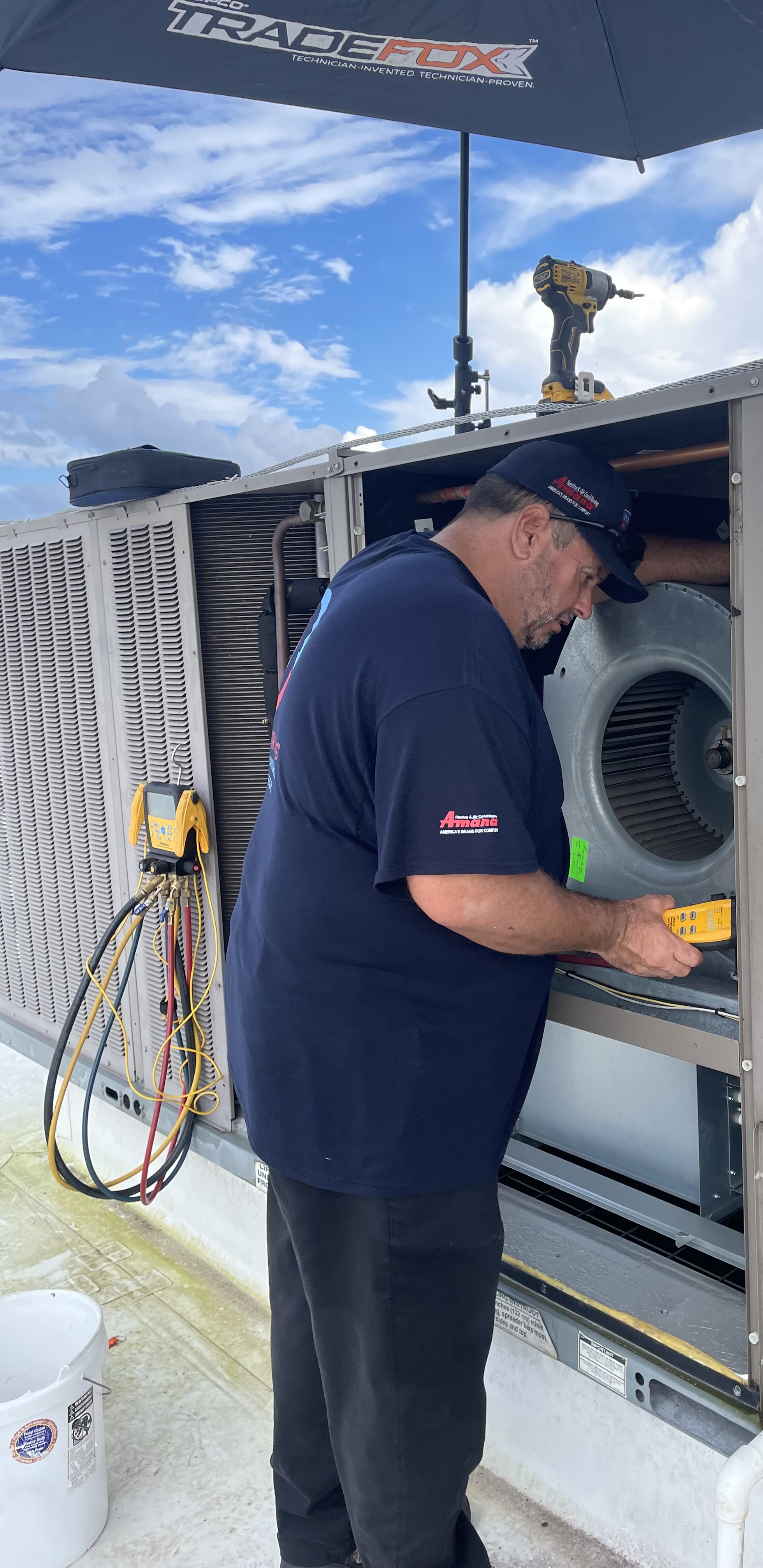 Integrity technician at work